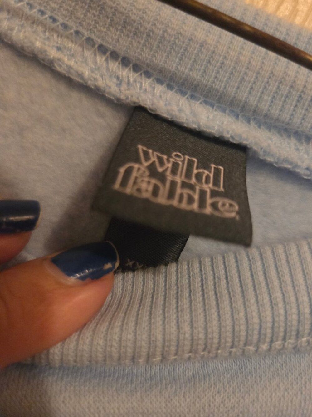 Wild Fable Women's XXL Blue Crewneck Fleece Pullover - Picture 4 of 5